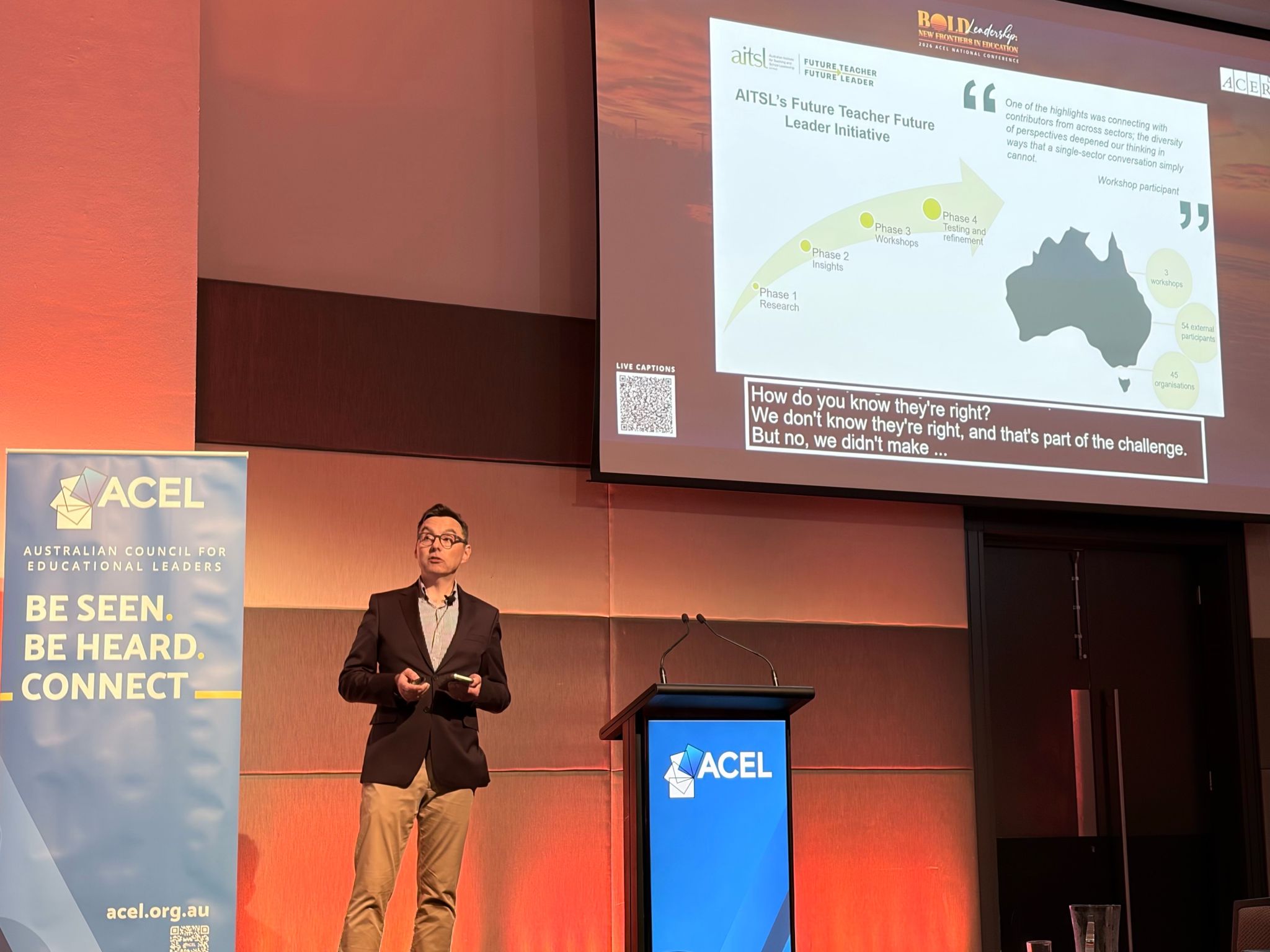 AITSL CEO Tim Bullard at ACEL National Conference AITSL CEO Tim Bullard at ACEL National Conference